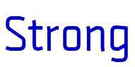Strong font
